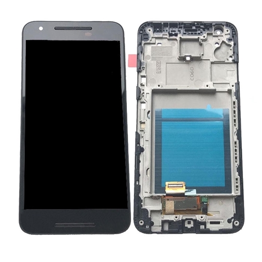 Οθόνη LCD με Μηχανισμό Αφής και Πλαίσιο για LG Nexus 5X H791 - Χρώμα: Μαύρο