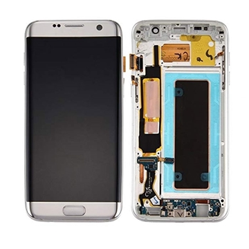 Εικόνα της Γνήσια Οθόνη LCD με Μηχανισμό Αφής για Samsung Galaxy S7 Edge G935F GH97-18533B - Χρώμα: Ασημί