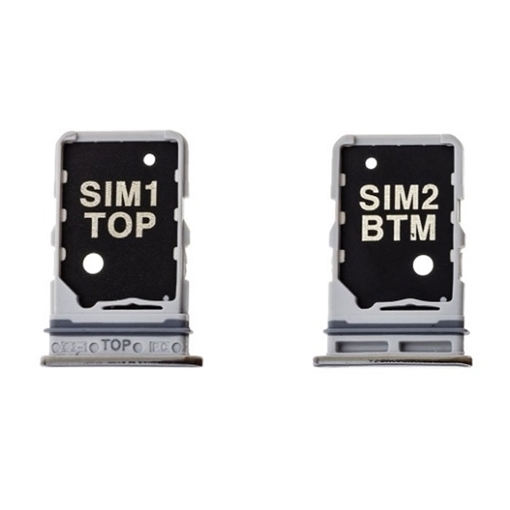Υποδοχή Κάρτας Dual SIM (SIM Tray) για Samsung Galaxy A80 - Χρώμα: Λευκό