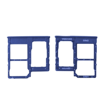 Picture of SIM Tray Dual SIM and SD for Samsung Galaxy A40 A405F - Color: Blue