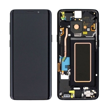 Picture of Original LCD Complete With Frame for Samsung Galaxy S9 G960F GH97-21696A - Color: Midnight Black