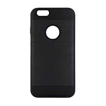 Θήκη Πλάτης Tough Brushed Cover για Apple iPhone 6/6s - Χρώμα: Μαύρο