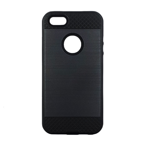 Θήκη Πλάτης Tough Brushed Cover για Apple iPhone 5/5s/5c - Χρώμα: Μαύρο