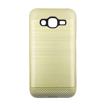 Θήκη Πλάτης Tough Brushed Cover για Samsung J500F Galaxy J5 2015 - Χρώμα: Χρυσό