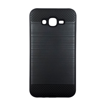Θήκη Πλάτης Tough Brushed Cover για Samsung J700F Galaxy J7 2015 - Χρώμα: Μαύρο