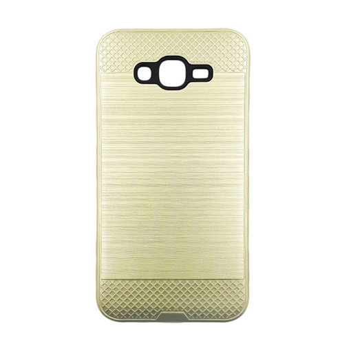 Θήκη Πλάτης Tough Brushed Cover για Samsung J700F Galaxy J7 2015 - Χρώμα: Χρυσό