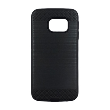 Θήκη Πλάτης Tough Brushed Cover για Samsung G925F Galaxy S6 Edge - Χρώμα: Μαύρο