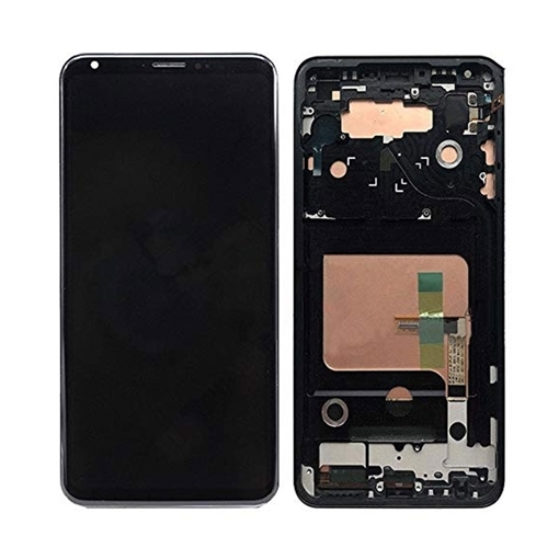 Picture of LCD and Touch Screen Digitizer with Frame for LG V30 H930 - Color: Black
