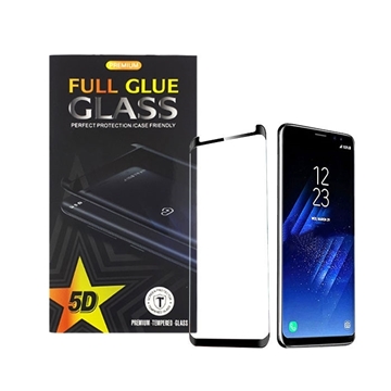 Προστασία Οθόνης Premium 5D Edge Glue Tempered Glass για Samsung G925F Galaxy S6 Edge - Χρώμα: Μαύρο