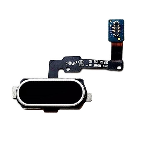 Καλωδιοταινία Κεντρικού Κουμπιού / Home Flex για Samsung Galaxy J7 Prime G610 / G611 - Χρώμα: Μαύρο