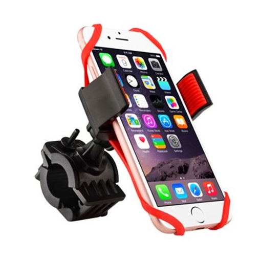 Βάση Κινητού Ποδηλάτου Bicycle Phone Holder - Χρώμα: Μαύρο - Κόκκινο