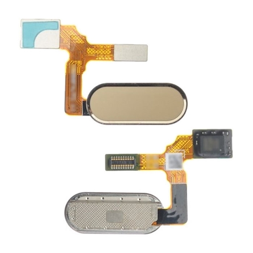 Καλωδιοταινία Κεντρικού Κουμπιού με Δαχτυλικό Αποτύπωμα / Home Button Fingerprint Flex για Huawei Honor 9 - Χρώμα: Χρυσό