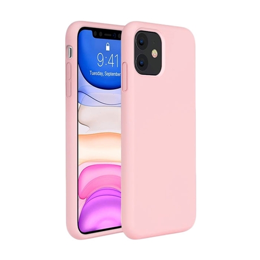 Θήκη Πλάτης Σιλικόνης για Apple iPhone 11 - Χρώμα: Χρυσό Ροζ