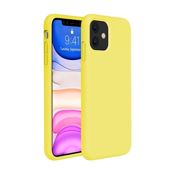 Θήκη Πλάτης Σιλικόνης για Apple iPhone 11 - Χρώμα: Κίτρινο