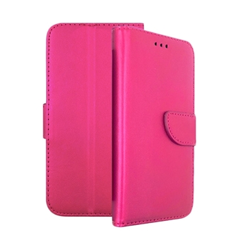 Θήκη Βιβλίο Stand Leather Wallet για Huawei Y5 2017/Y5 III/Y5 3/Y6 2017 - Χρώμα: Φούξια