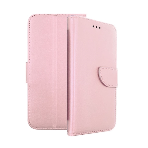 Θήκη Βιβλίο Stand Leather Wallet για Huawei Y5 2017/Y5 III/Y5 3/Y6 2017 - Χρώμα: Χρυσό Ροζ