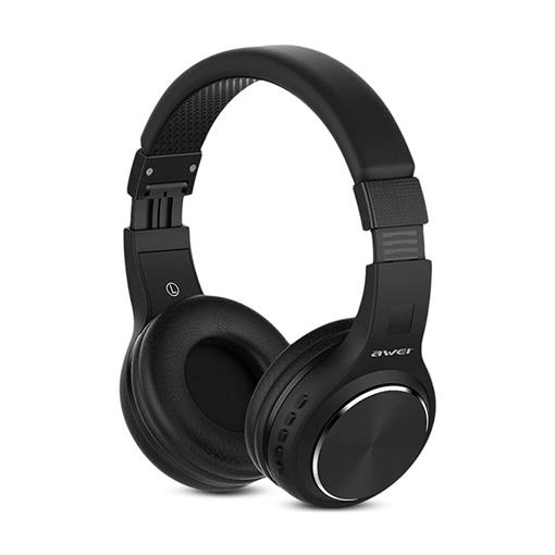 Bluetooth Awei A600BL Wireless Foldable Hi-Fi Stereo Ακουστικά με Αποσπώμενο Καλώδιο - Χρώμα: Μαύρο