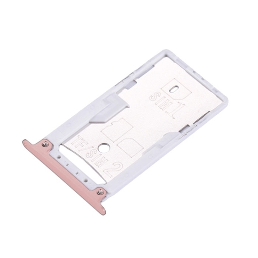 Υποδοχή κάρτας Dual SIM και SD Tray για Xiaomi Redmi Note 4 / Redmi Note 4X - Χρώμα: Ροζ