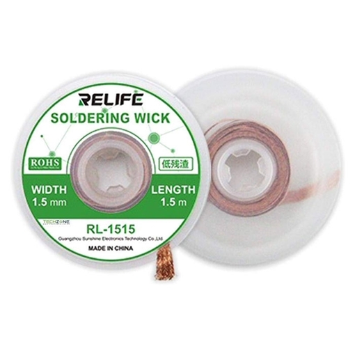 Relife RL-1515 Σύρμα Αποκόλλησης / Desoldering Wick  (1.5m Long - 1.5mm Wide)