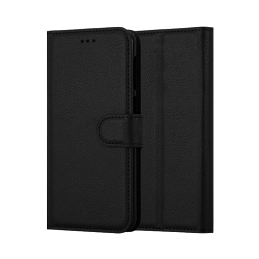 Θήκη Βιβλίο Stand Leather Wallet για Huawei Honor 8 - Χρώμα: Μαύρο