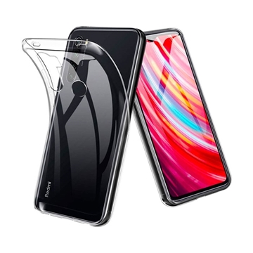 Θήκη Πλάτης Σιλικόνης για Xiaomi Redmi Note 8T - Χρώμα: Διάφανο