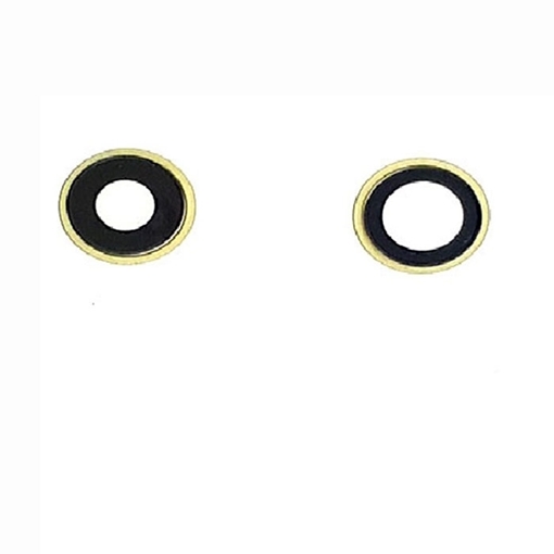 Σετ Τζαμάκι κάμερας (camera lens) με Πλαίσιο για Apple iPhone 11 - Χρώμα: Κίτρινο