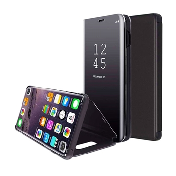 Θήκη Clear View Stand για Huawei Honor 7A - Χρώμα: Μαύρο