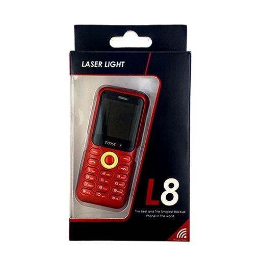 Picture of L8STAR Laser Light Mini Quad Band Unlocked Phone -  Color: Red