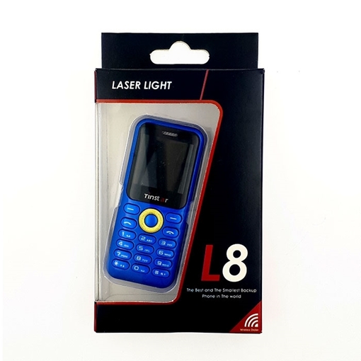 L8STAR Laser Light Mini Κινητό Wireless Dialer Mini Phone- Χρώμα: Μπλε