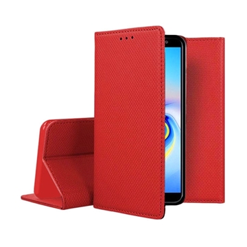 Θήκη Βιβλίο Stand Smart Book Magnet για Samsung A600F Galaxy A6 2018 - Χρώμα: Κόκκινο