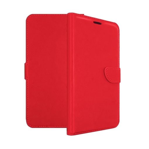 Θήκη Βιβλίο Stand Leather Wallet για Nokia 3.1 - Χρώμα: Κόκκινο