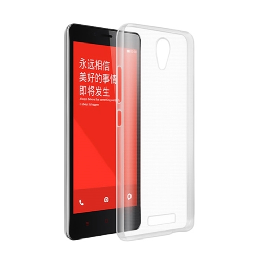 Θήκη Πλάτης Σιλικόνης για Xiaomi Redmi Note - Χρώμα: Διάφανο