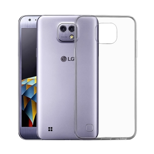 Θήκη Πλάτης Σιλικόνης για LG X Cam - Χρώμα: Διάφανο