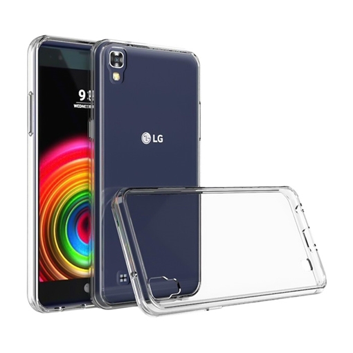 Θήκη Πλάτης Σιλικόνης για LG X Power - Χρώμα: Διάφανο