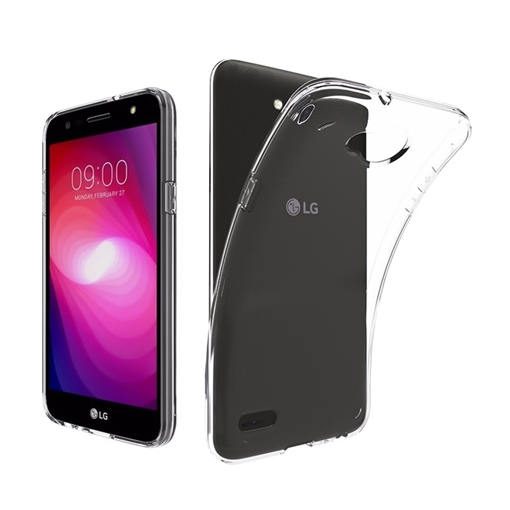 Θήκη Πλάτης Σιλικόνης για LG X Power 2 - Χρώμα: Διάφανο