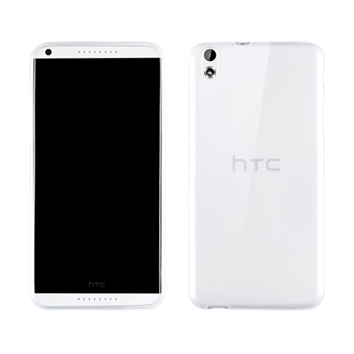 Θήκη Πλάτης Σιλικόνης για HTC Desire 816 - Χρώμα: Διάφανο