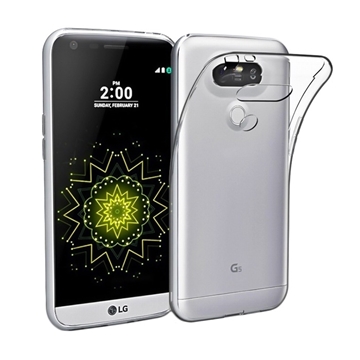 Θήκη Πλάτης Σιλικόνης για LG G5 - Χρώμα: Διάφανο