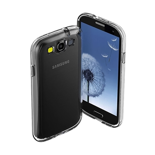 Θήκη Πλάτης Σιλικόνης για Samsung i9300 Galaxy S3 - Χρώμα: Διάφανο