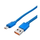 Καλώδιο Φόρτισης 1m Micro USB Braided Charging Cable - Χρώμα: Μπλε