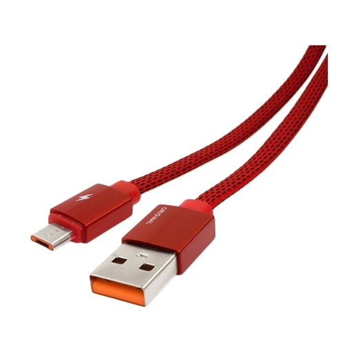 Καλώδιο Φόρτισης 1m Micro USB Braided Charging Cable - Χρώμα: Κόκκινο