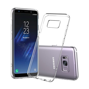 Θήκη Πλάτης Σιλικόνης για Samsung G950F Galaxy S8 - Χρώμα: Διάφανο
