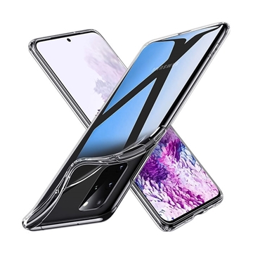 Θήκη Πλάτης Σιλικόνης για Samsung G985F Galaxy S20 Plus - Χρώμα: Διάφανο