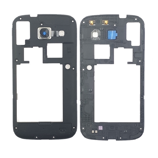 Μεσαίο Πλαίσιο με Τζαμάκι Κάμερας Middle Frame with Camera lens για Samsung Galaxy Core i8260/i8262 - Χρώμα: Μαύρο