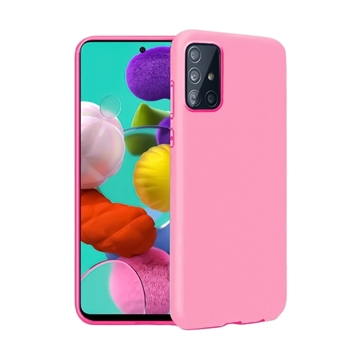 Θήκη Πλάτης Σιλικόνης για Samsung A515F Galaxy A51 - Χρώμα: Ροζ