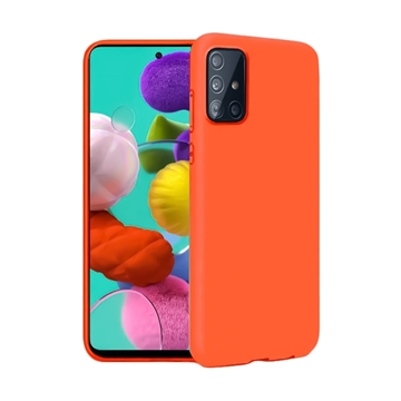 Θήκη Πλάτης Σιλικόνης για Samsung A515F Galaxy A51 - Χρώμα: Πορτοκαλί