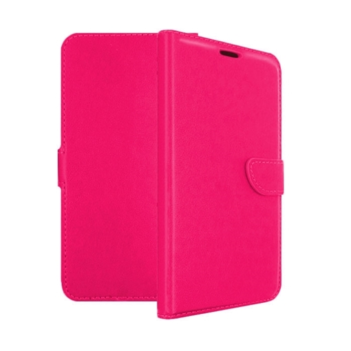 Θήκη Βιβλίο Stand Leather Wallet για Huawei P Smart (2018) - Χρώμα: Φούξια