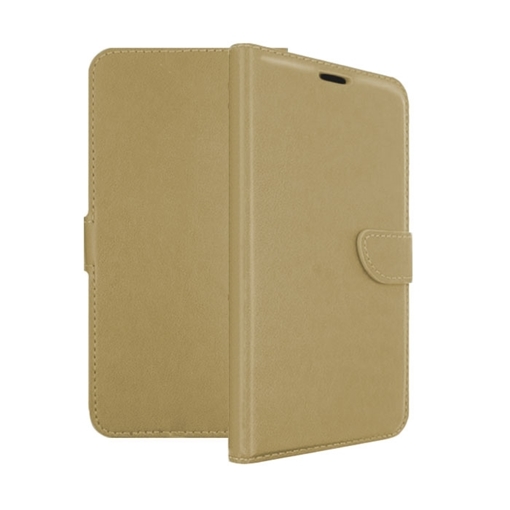 Θήκη Βιβλίο Stand Leather Wallet Universal για Κινητά 4.3 - 4.8 ίντσες  - Χρώμα: Χρυσό