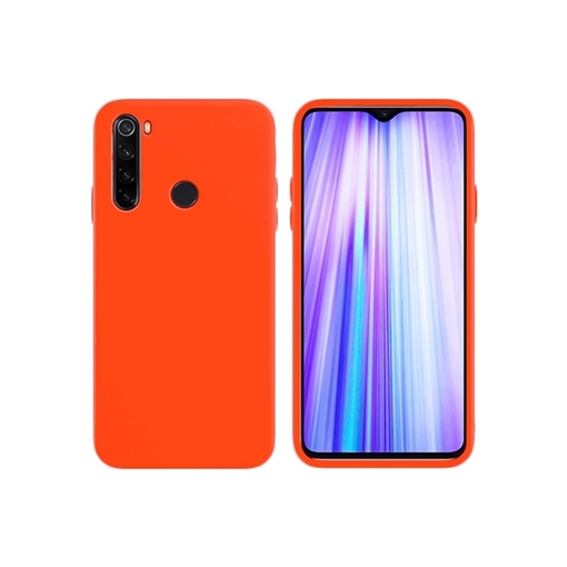 Θήκη Πλάτης Σιλικόνης για Xiaomi Redmi Note 8 - Χρώμα: Πορτοκαλί