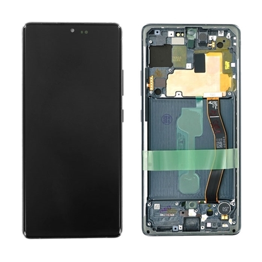 Γνήσια Οθόνη LCD με Μηχανισμό Αφής και Πλαίσιο για Samsung Galaxy S10 Lite G770F GH82-21672A/GH82-21992A/GH82-22045A - Χρώμα: Μαύρο