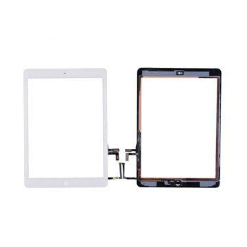 Μηχανισμός αφής Touch Screen για iPad Air με Καλωδιοταινία Κεντρικού Κουμπιού - Χρώμα: Λευκό 